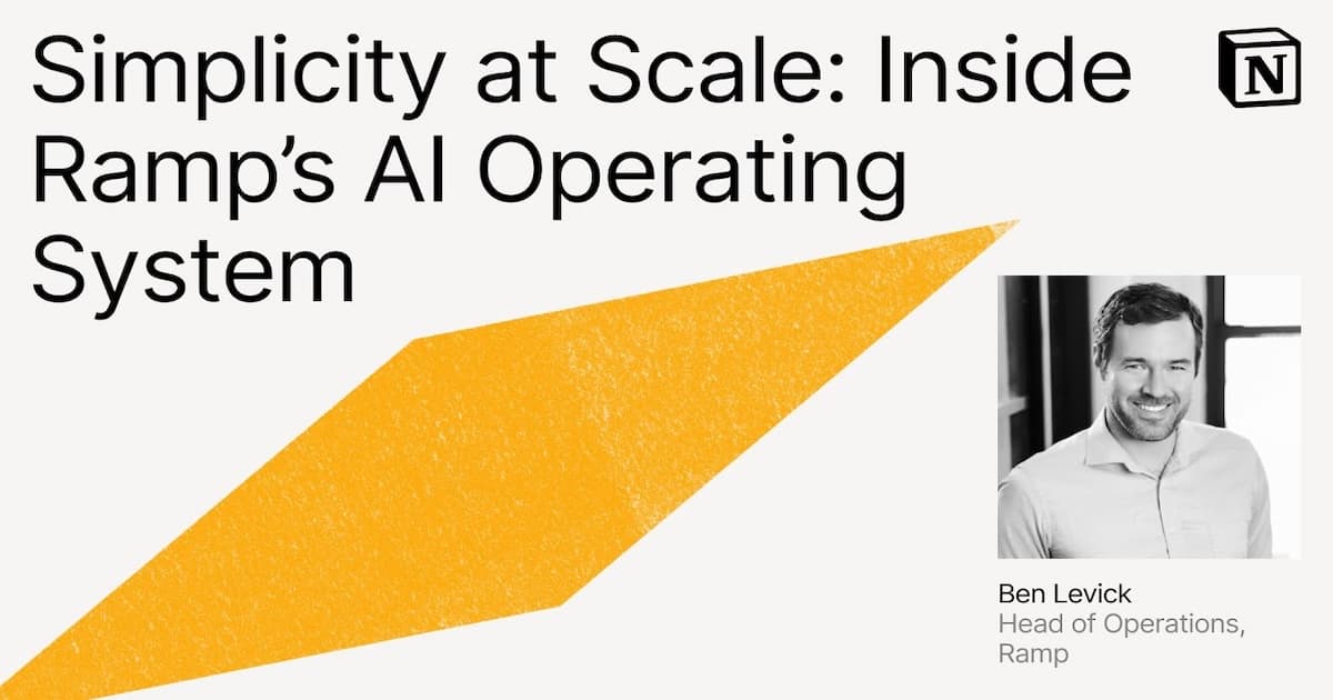Simplicity at Scale: Inside RampÃÂÃÂÃÂÃÂÃÂÃÂÃÂÃÂÃÂÃÂÃÂÃÂÃÂÃÂÃÂÃÂ¢ÃÂÃÂÃÂÃÂÃÂÃÂÃÂÃÂÃÂÃÂÃÂÃÂÃÂÃÂÃÂÃÂÃÂÃÂÃÂÃÂÃÂÃÂÃÂÃÂÃÂÃÂÃÂÃÂÃÂÃÂÃÂÃÂs AI Operating System (Ben Levick)