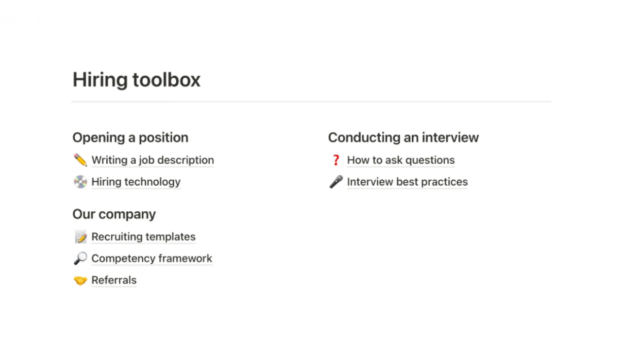 Hiring Wiki